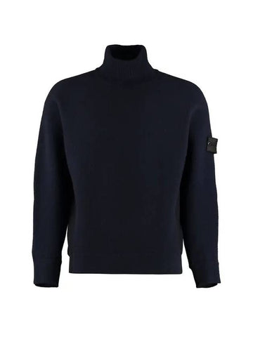 Wappen Patch Turtleneck Navy - STONE ISLAND - BALAAN 1