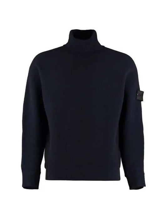 Wappen Patch Turtleneck Navy - STONE ISLAND - BALAAN 1