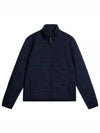 High Neck Quilted Zip-Up Jacket Navy - J.LINDEBERG - BALAAN 2