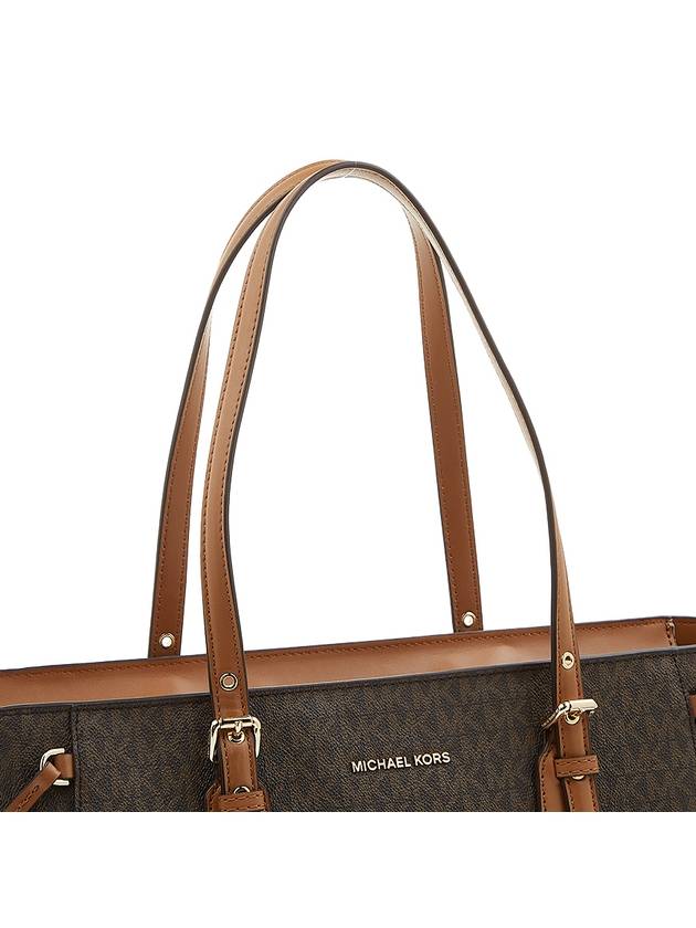 Voyager Medium Logo Shoulder Bag Brown - MICHAEL KORS - BALAAN 8