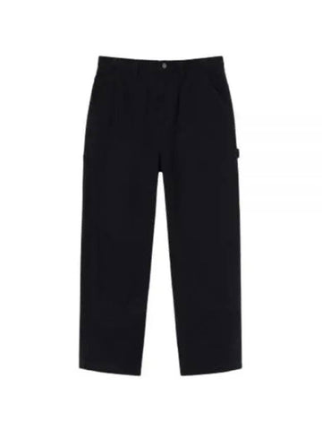 CANVAS WORK PANT 116496 BLACK pants - STUSSY - BALAAN 1