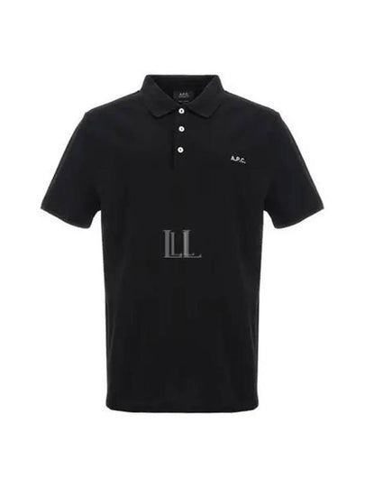 Carter Cotton Polo Shirt Black - A.P.C. - BALAAN 2