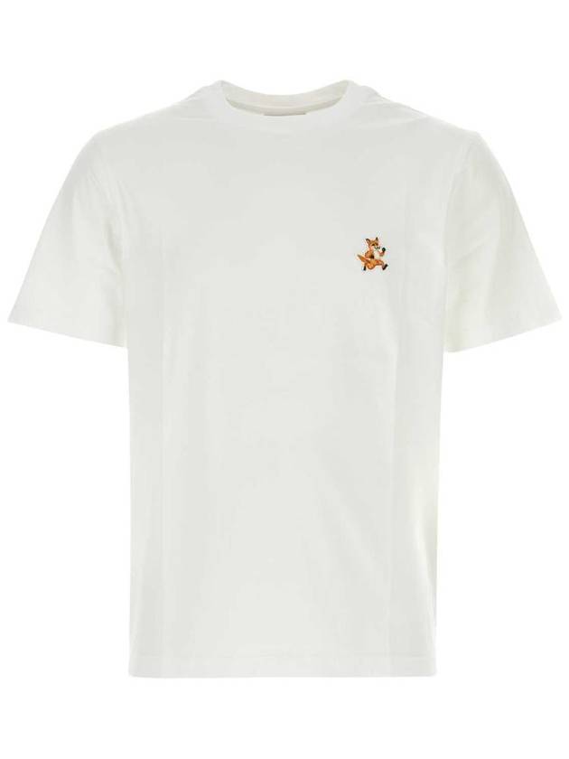 Speedy Fox Patch Comfort Short Sleeve T-Shirt White - MAISON KITSUNE - BALAAN 2