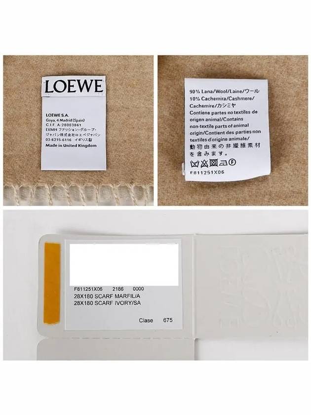 wool cashmere scarf - LOEWE - BALAAN 8