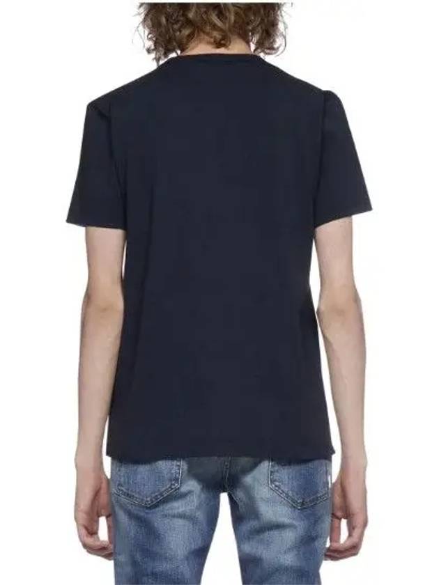 Fox Head Patch Classic Short Sleeve T-Shirt Navy - MAISON KITSUNE - BALAAN 5