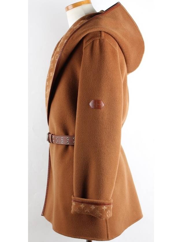 Women s Hooded Wrap Coat 40 - LOUIS VUITTON - BALAAN 5