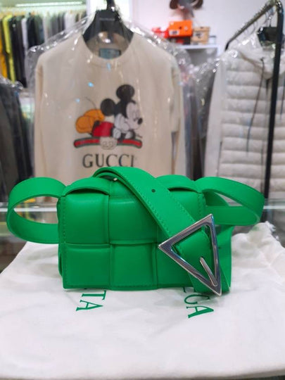 Candy Cassette Padded Mini Cross Bag Green - BOTTEGA VENETA - BALAAN 2