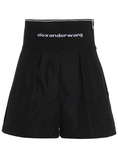 Safari Shorts in Cotton Tailoring Black - ALEXANDER WANG - BALAAN 2