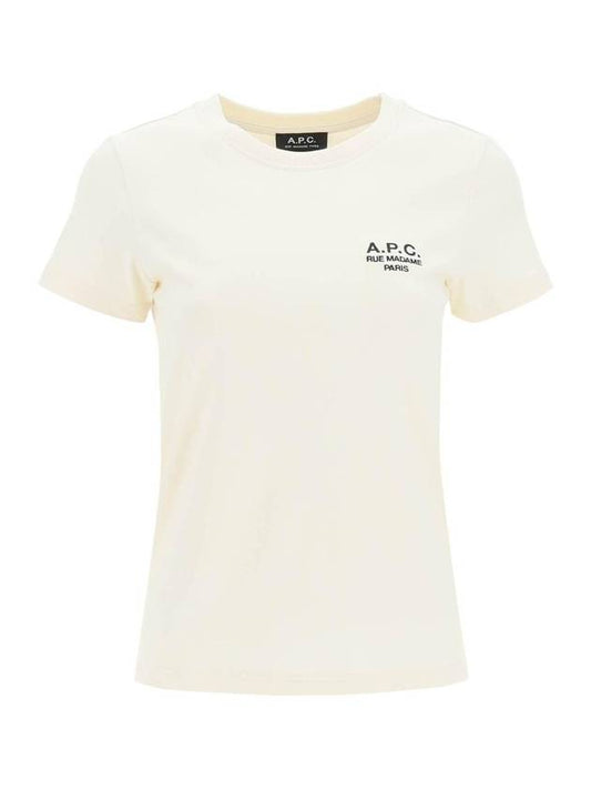 New Denise Logo Short Sleeve T-Shirt Off-White - A.P.C. - BALAAN 1