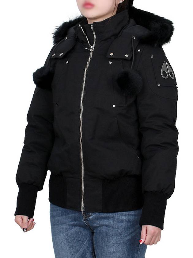 Orginal Debbie Shearling Bomber Jacket Black - MOOSE KNUCKLES - BALAAN 5