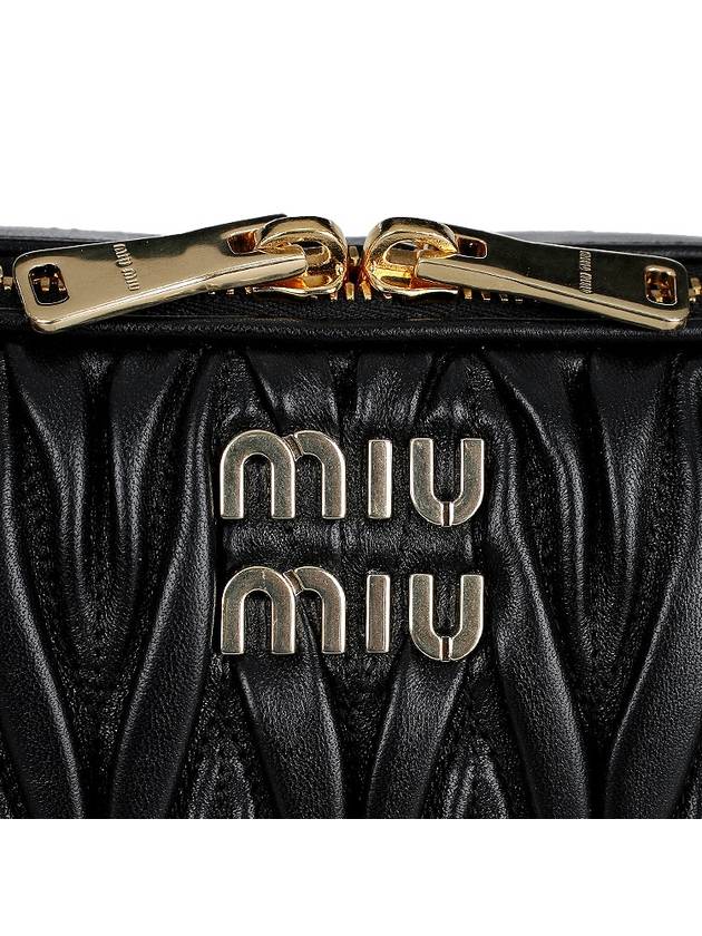 Matelasse Nappa Leather Shoulder Bag Black - MIU MIU - BALAAN 8