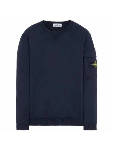 Wappen Patch Zipper Pocket Sweatshirt Avio Blue - STONE ISLAND - BALAAN 1