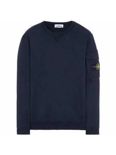 Wappen Patch Zipper Pocket Sweatshirt Avio Blue - STONE ISLAND - BALAAN 1