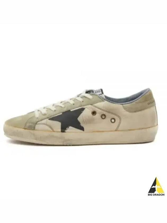 Superstar Distressed Lace-Up Low Top Sneakers Beige - GOLDEN GOOSE - BALAAN 2