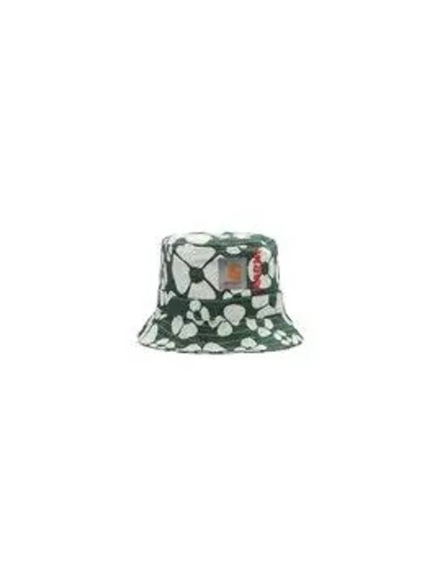 Flower Pattern Bucket Hat Green - MARNI - BALAAN 7