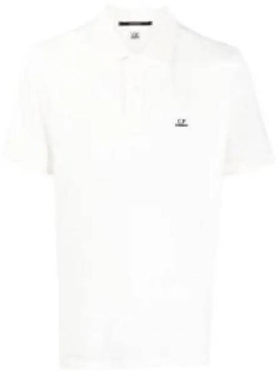 Stretch Piquet Regular Polo Shirt White - CP COMPANY - BALAAN 2