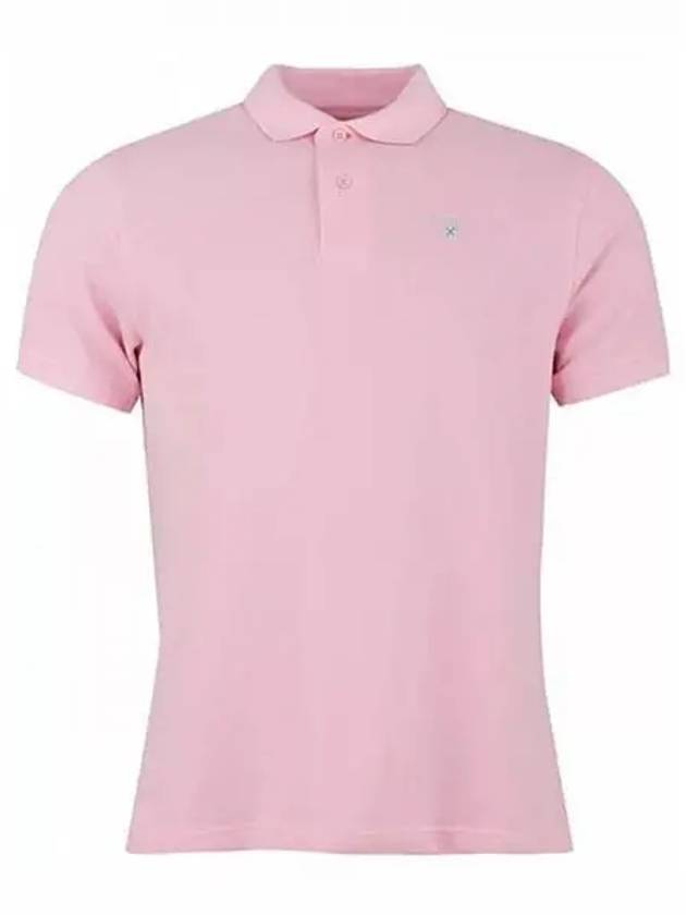 Men's Embroidered Logo Sports Polo Shirt Pink - BARBOUR - BALAAN 2