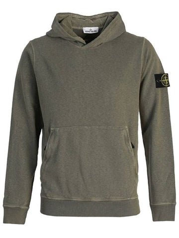 Wappen Patch Hoodie Green - STONE ISLAND - BALAAN 1