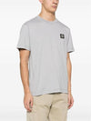 Logo Patch Short Sleeves T-Shirt Grey - STONE ISLAND - BALAAN 6