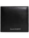 Logo Half Wallet Black - ALEXANDER MCQUEEN - BALAAN 1