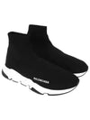 Speed Trainer  High Top Sneakers Black White - BALENCIAGA - BALAAN 2