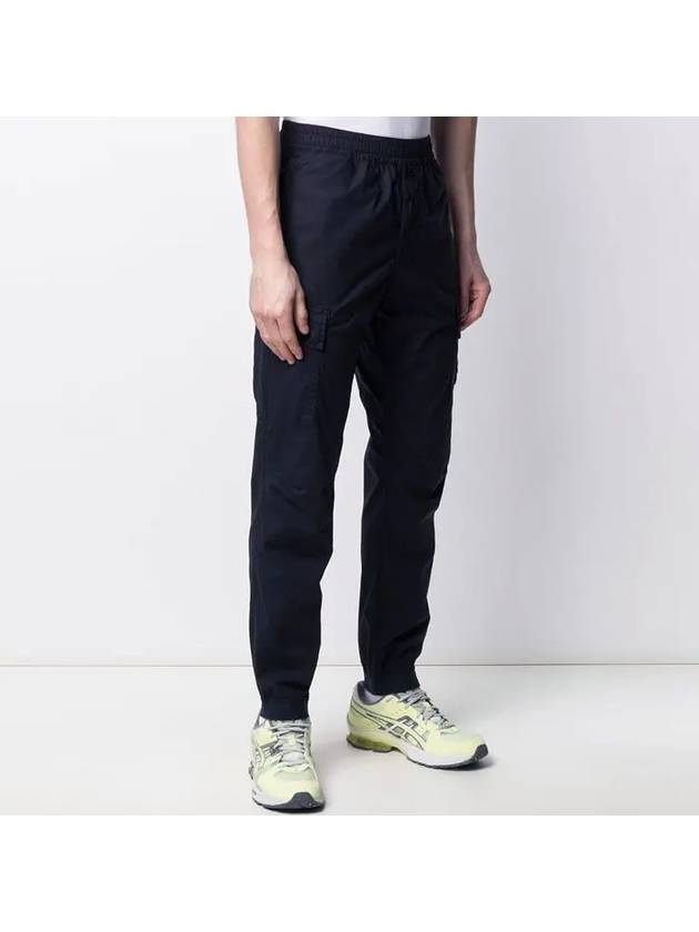 Men's Wappen Patch Pocket Cargo Straight Pants Navy - STONE ISLAND - BALAAN 5