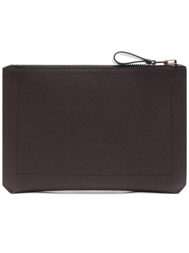 Men's Berkeley Leather Clutch Bag Brown - TOM FORD - BALAAN 5