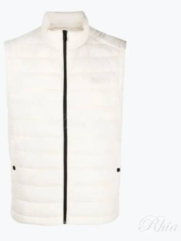 Tonal Logo Print Quilting Vest White - HUGO BOSS - BALAAN 2