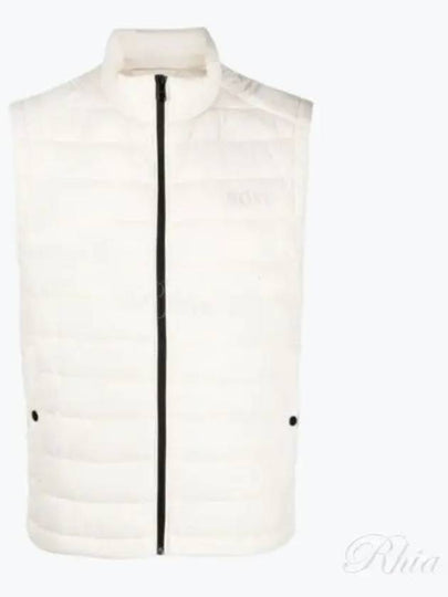 Tonal Logo Print Quilting Vest White - HUGO BOSS - BALAAN 2