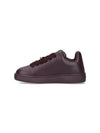 Leather Box Low Top Sneakers Brown - BURBERRY - BALAAN 4