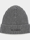 Embroidered Logo Beanie Grey - CP COMPANY - BALAAN 4