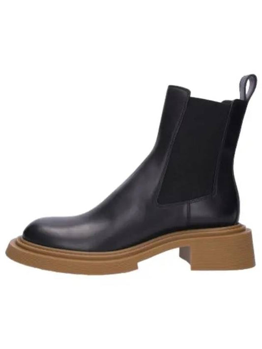 Leather Chelsea Ankle Boots Black - LOEWE - BALAAN 1