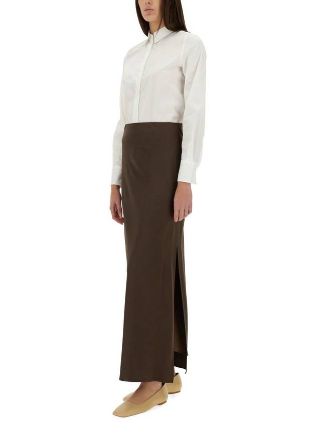 Brunello Cucinelli Cady Satin "Fluid Bias-Cut" Skirt - BRUNELLO CUCINELLI - BALAAN 2