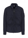 Chrome-R Hooded Over Long Sleeve Shirt Navy - CP COMPANY - BALAAN 2