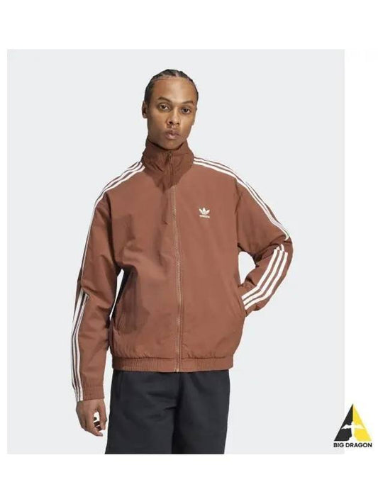 adidas Woven Firebird Track Top Brown IZ2424 - ADIDAS - BALAAN 1