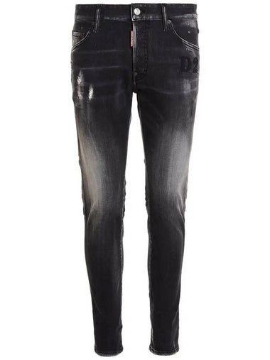 Men's Clean Wash Skater Jeans Black - DSQUARED2 - BALAAN 1