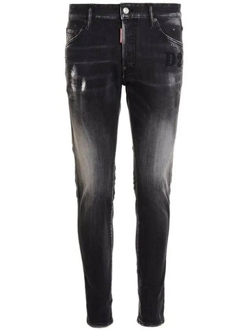 Men's Clean Wash Skater Jeans Black - DSQUARED2 - BALAAN 1