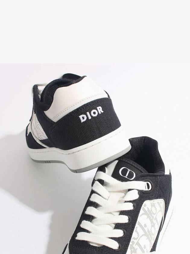 B27 Oblique Galaxy Smooth Calfskin Low Top Sneakers Black - DIOR - BALAAN 5