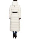 Cloud Belted Hooded Long Padded White - MOOSE KNUCKLES - BALAAN 5