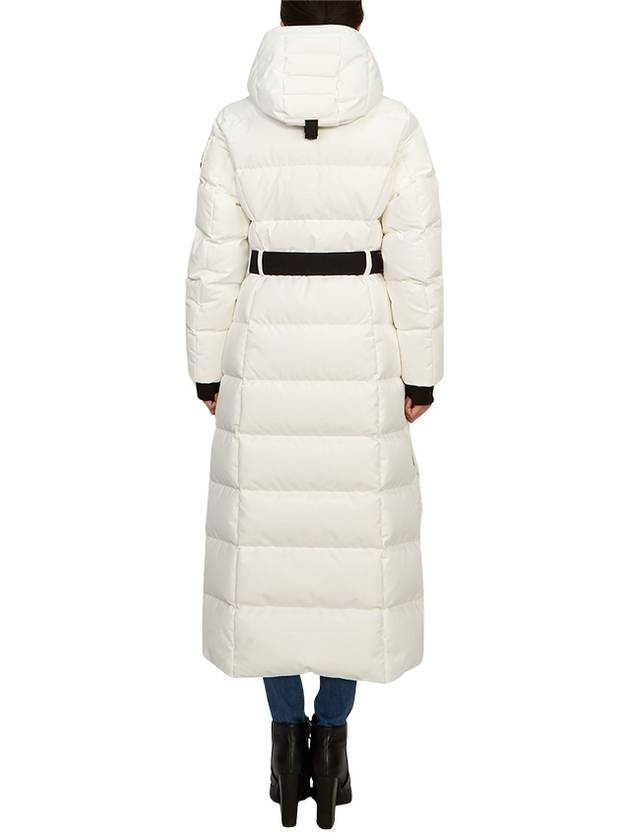 Cloud Belted Hooded Long Padded White - MOOSE KNUCKLES - BALAAN 5