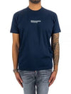 Cool Fit Short Sleeve T-Shirt Navy - DSQUARED2 - BALAAN 2