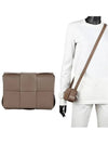 Intrecciato Cassette Small Cross Bag Taupe Grey - BOTTEGA VENETA - BALAAN 2