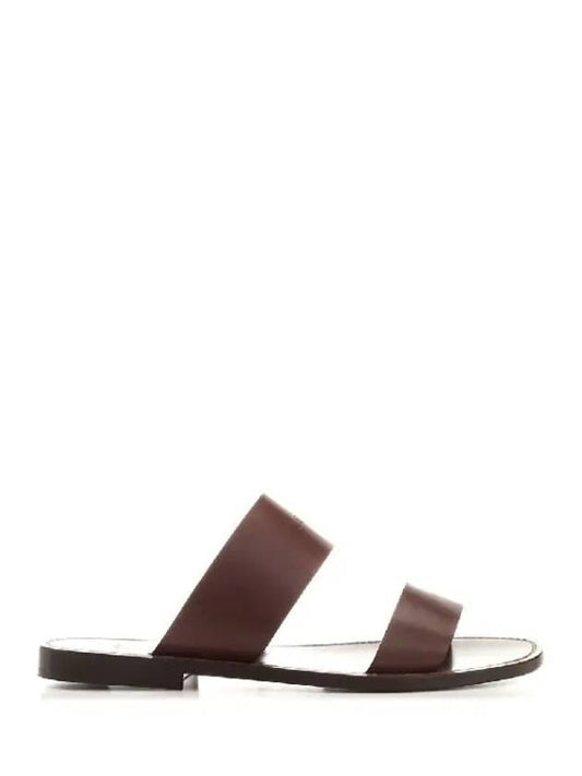 Lelain Calf Skin Sandals Dark Brown Men’s Shoes 353893 778C 19DK - CELINE - BALAAN 1