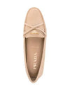 Triangle Logo Driving Shoes Beige - PRADA - BALAAN 2