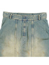 Denim Ruffle H-Line Skirt Dirty Wash - MAISON MARGIELA - BALAAN 6