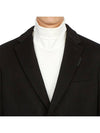 Wool Cashmere Tailored Single Coat Black - BURBERRY - BALAAN.
