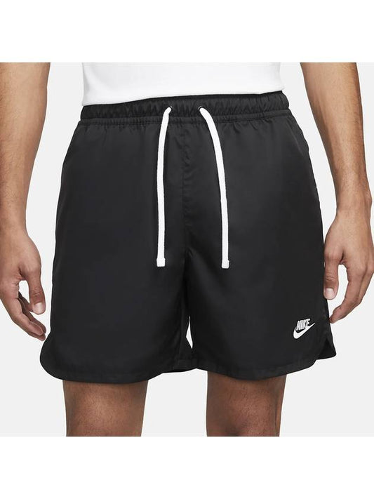 Sportswear Essential Woven Line Flow Shorts Black - NIKE - BALAAN.