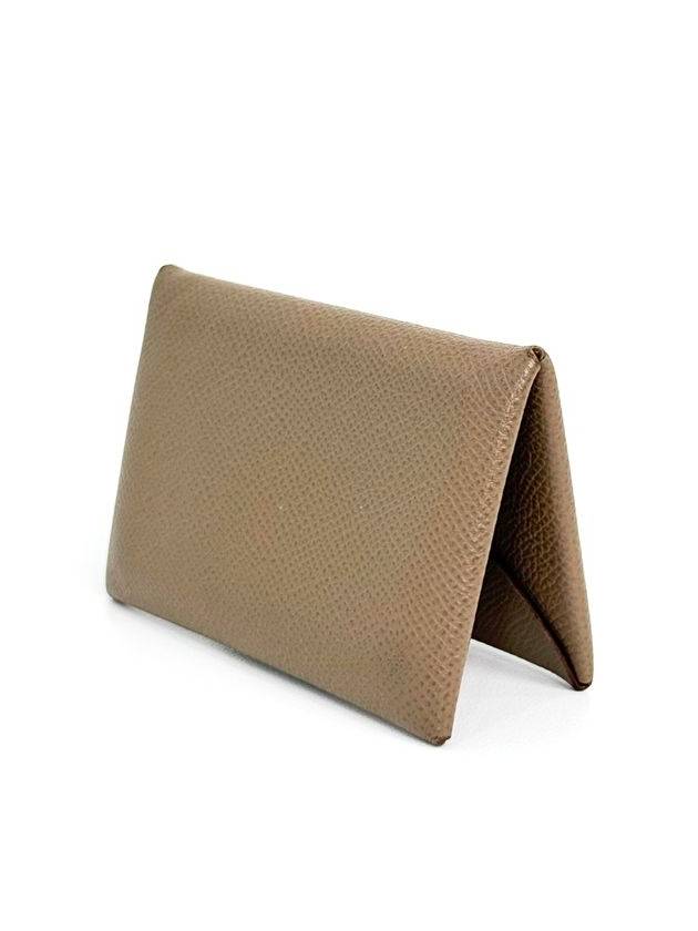 Hermes Women s Calvi Card Holder Wallet Palladium Etoope - HERMES - BALAAN 1