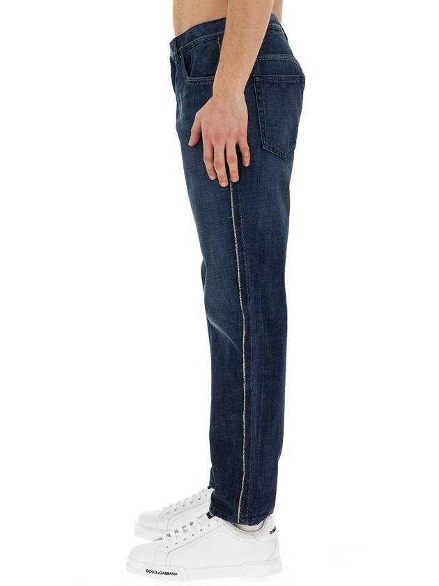 Denim Straight Pants GYJDAD G8KG1S9001 Blue - DOLCE&GABBANA - BALAAN 5