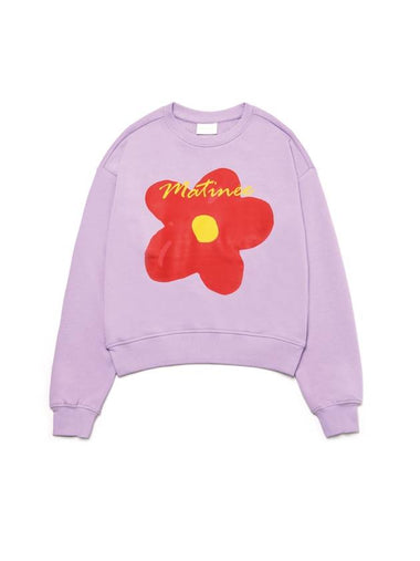 Doodle Camellia Sweat Shirts LAVENDER - LE SOLEIL MATINEE - BALAAN 1